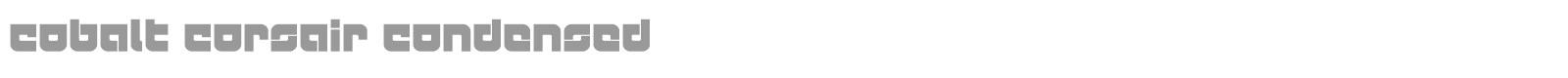 Cobalt Corsair font preview