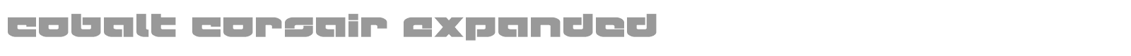 Cobalt Corsair font preview