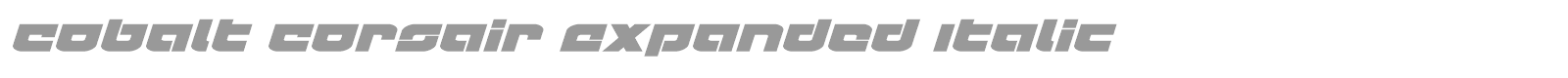 Cobalt Corsair font preview