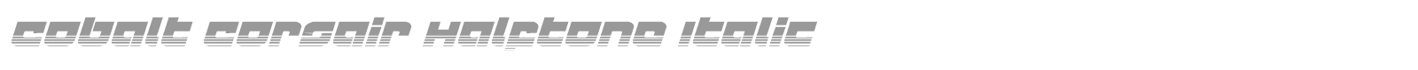 Cobalt Corsair font preview