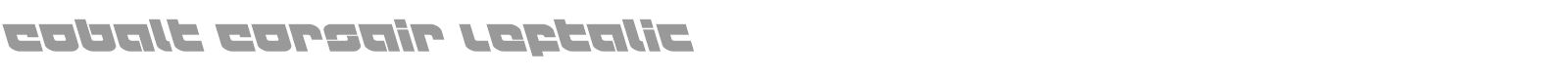 Cobalt Corsair font preview