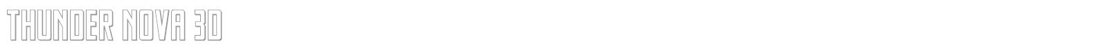 Thunder Nova font preview