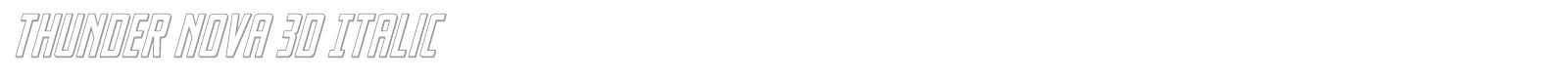 Thunder Nova font preview