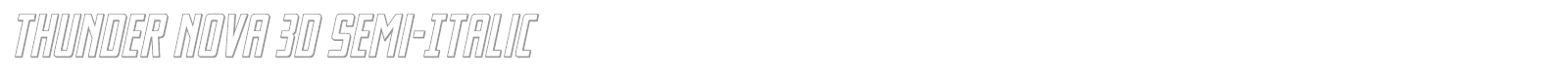 Thunder Nova font preview