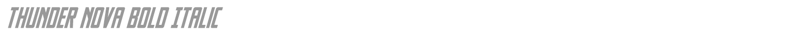 Thunder Nova font preview