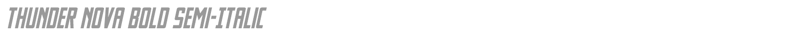 Thunder Nova font preview