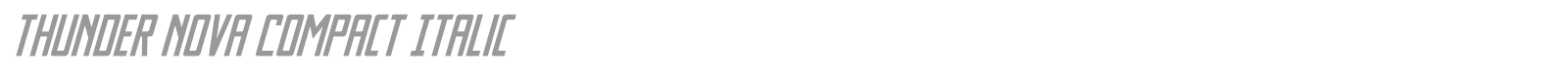 Thunder Nova font preview