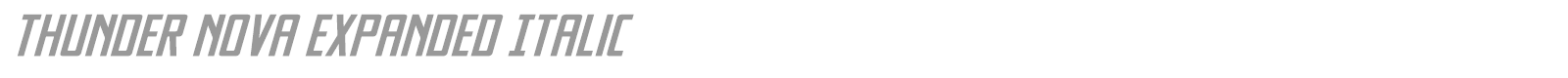 Thunder Nova font preview