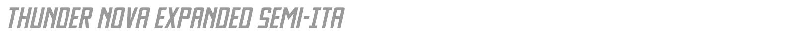 Thunder Nova font preview