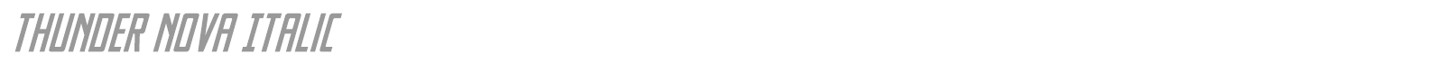 Thunder Nova font preview