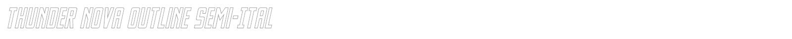 Thunder Nova font preview
