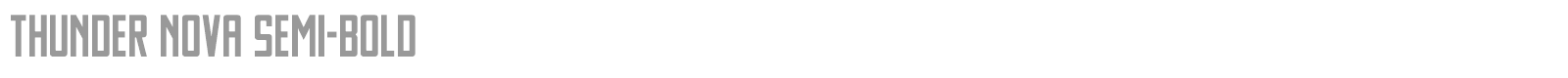 Thunder Nova font preview