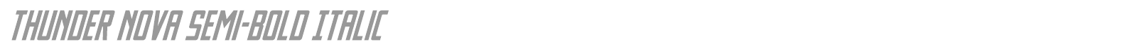 Thunder Nova font preview