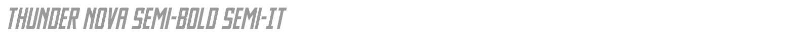 Thunder Nova font preview