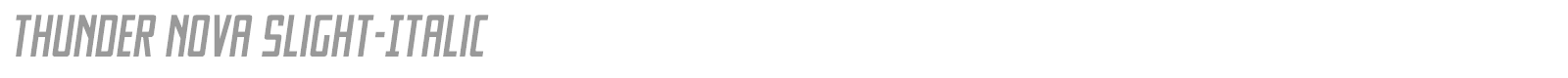 Thunder Nova font preview
