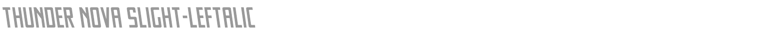 Thunder Nova font preview