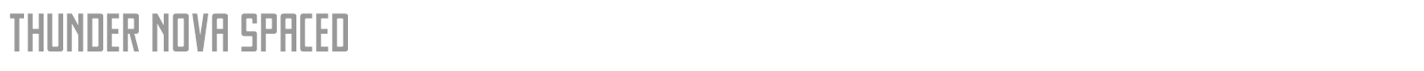 Thunder Nova font preview