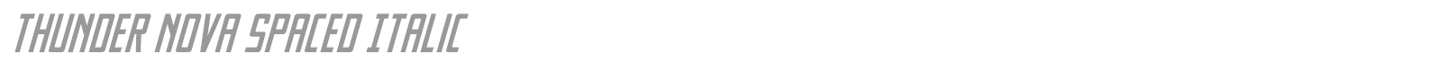 Thunder Nova font preview