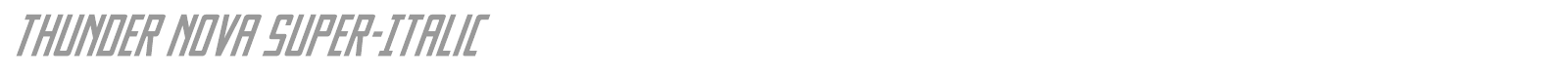 Thunder Nova font preview