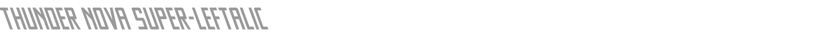 Thunder Nova font preview