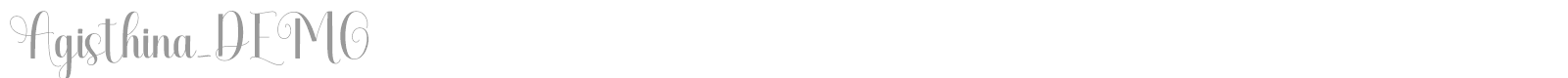 Agisthina font preview