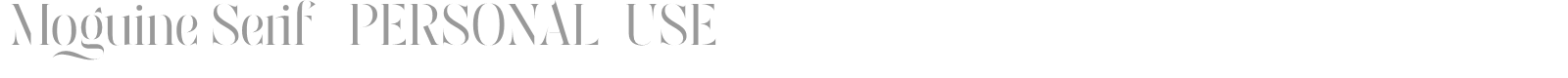 Moguine Serif font preview