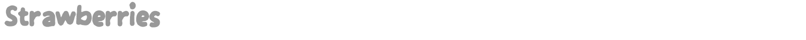 Strawberries font preview