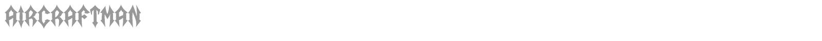 Aircraftman font preview
