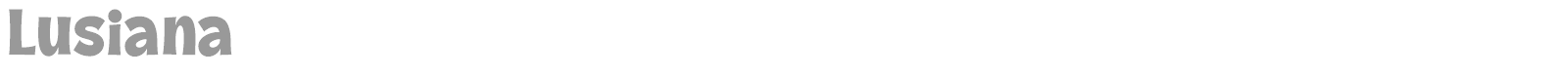 Lusiana font preview
