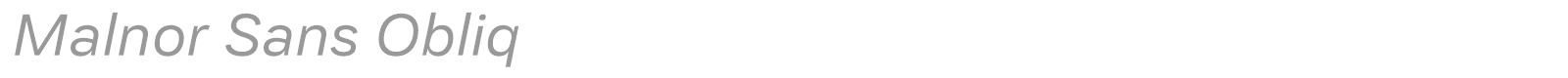 Malnor Sans font preview
