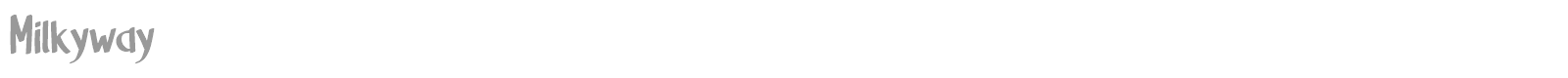 Milkyway font preview