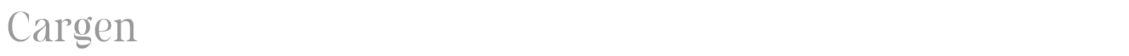 Cargen font preview