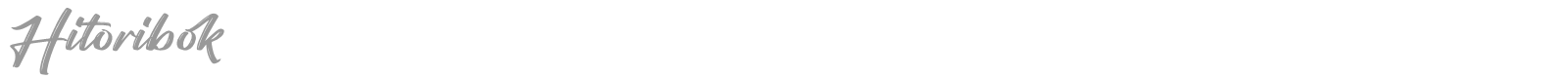 Hitoribok font preview
