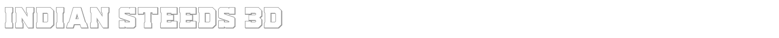 Indian Steeds font preview