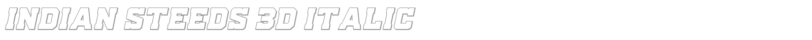 Indian Steeds font preview