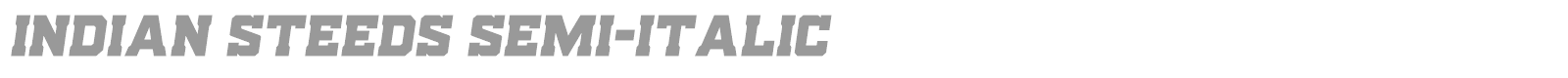 Indian Steeds font preview