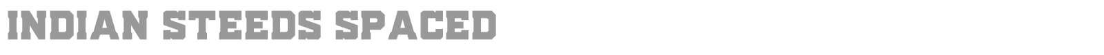 Indian Steeds font preview
