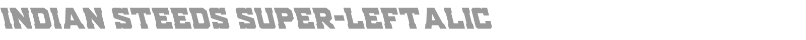 Indian Steeds font preview