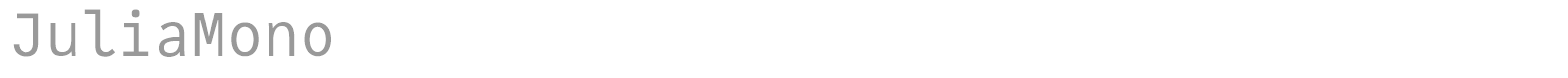 Julia Mono font preview