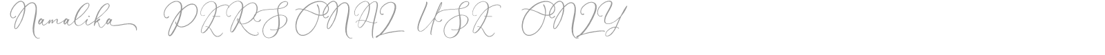 Namalika font preview