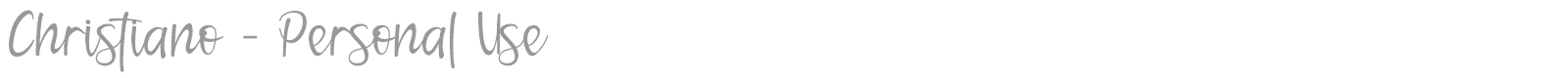 Christiano font preview