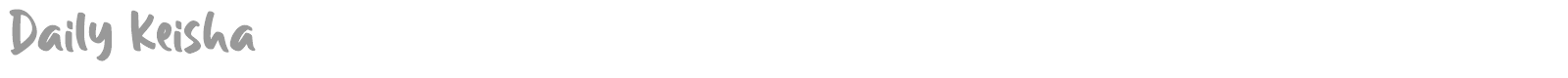 Daily Keisha font preview