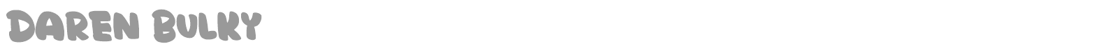 Daren Bulky font preview