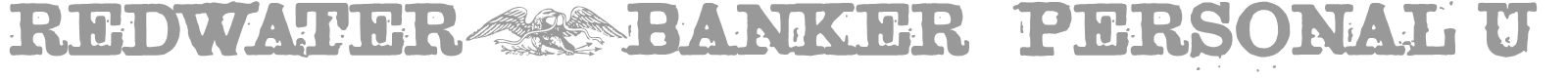 Redwater Banker font preview