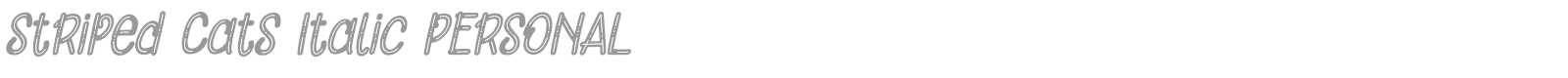Striped Cats font preview