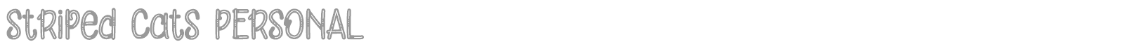Striped Cats font preview