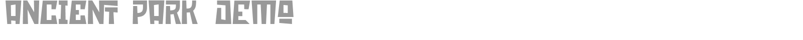 Ancient Park font preview