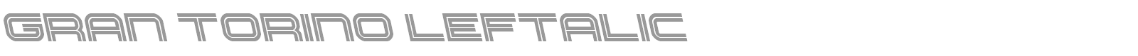 Gran Torino font preview