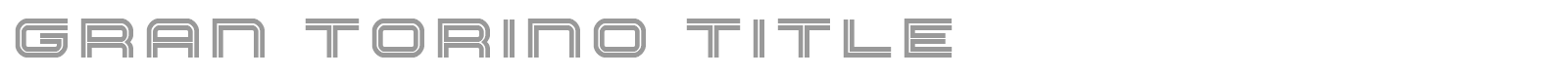 Gran Torino font preview