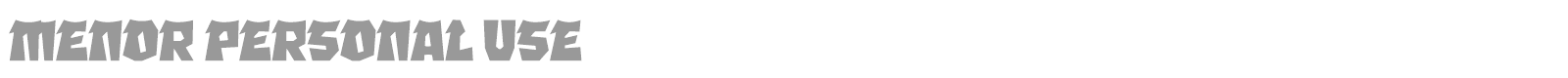 Menor font preview